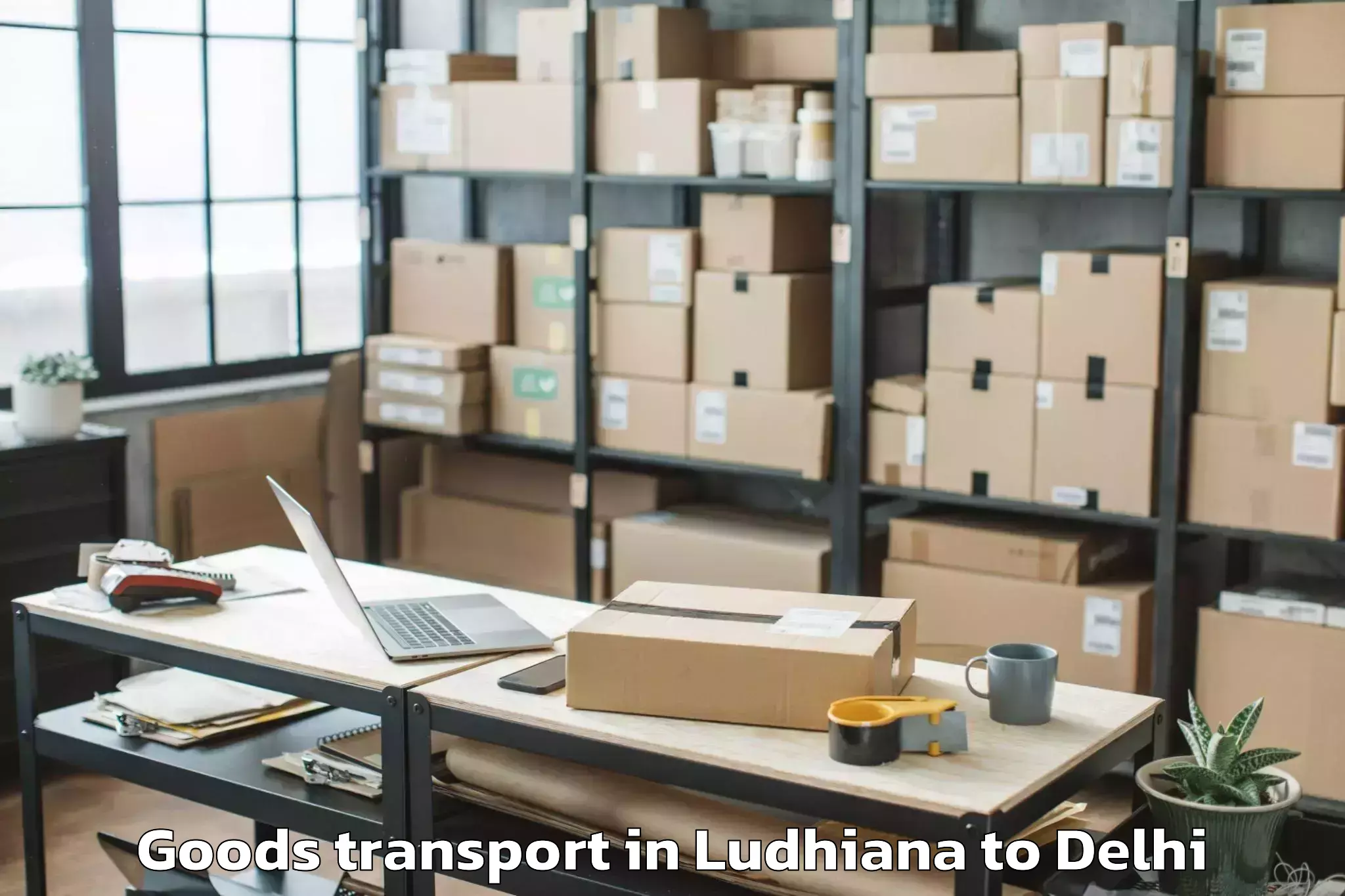 Book Your Ludhiana to Ambience Mall Rohini Goods Transport Today